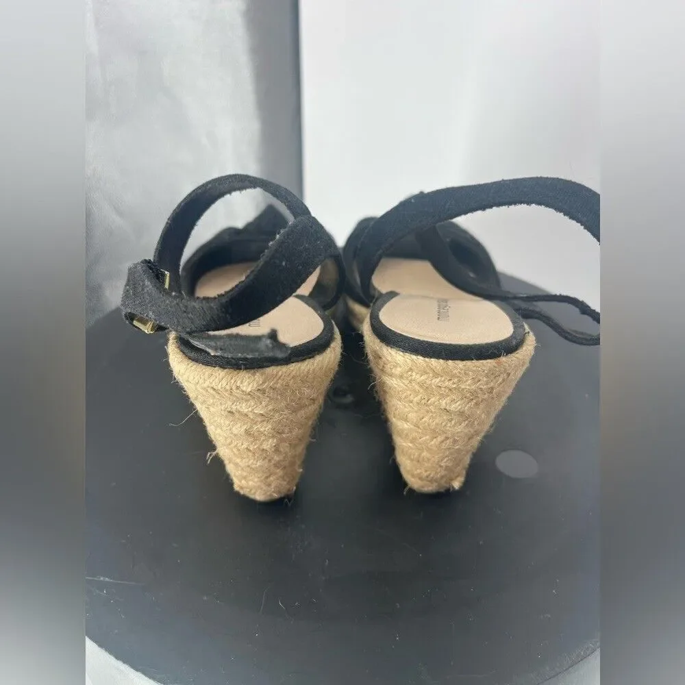 Montego Bay espadrilles women's black sandal,‎ size 7